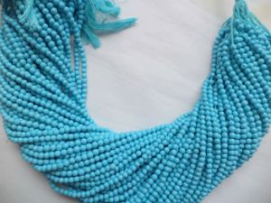 Turquoise smooth bead