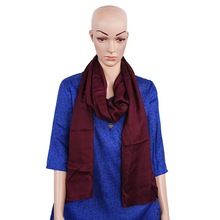 Plain Wool Scarf with Edge stiches