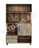 Wooden Bookcase Cabinet