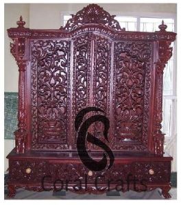 TEAK WOOD TEMPLE WITH DOORS