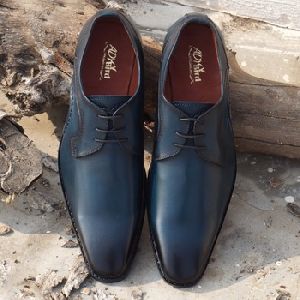 welted electric indigo Blue Formal Formal Shoes