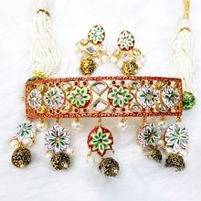 kundan Choker with earrings