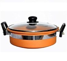 cooking pot with glass lid large
