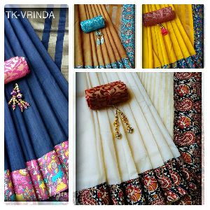 TK-VRINDA cotton tussar Silk Saree