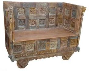 Carved Twenty Six Figure Sofa Two Seater