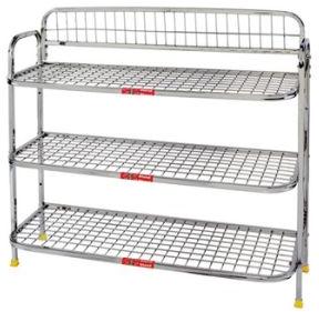 stainless steel metal shoe rack