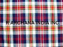 Madras Check Fabric