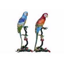 Zinc alloy birds white studded