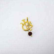 studded om trishul pendant