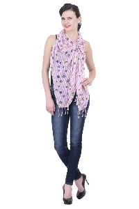 Pink Printed Scarf