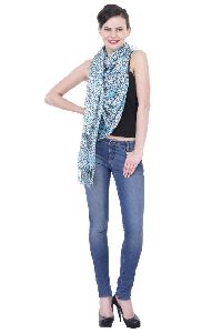 Skyblue Printed Scarf