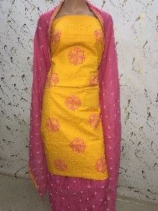 Hand Ganth Work Dress Material