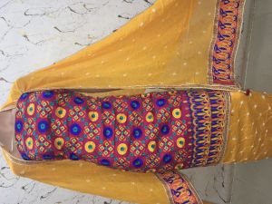 tredional kutch work dress material