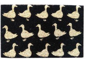 PVC Backed Duck Print Coir Mats