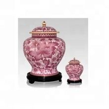 Rose Flowers Cloisonne Cremation Urn