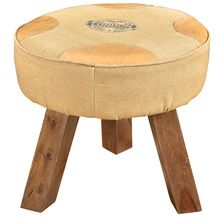 Wood Foot Stool Ottoman