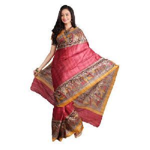 pure silk embroidered sarees