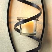 SPIRAL CANDLE WALL SCONCE