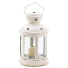 White Colonial Candle Lamp