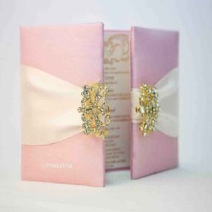 Pink Silk Folio invitations