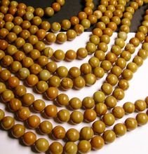 wood jasper beads strands