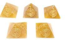 Yellow aventurine reiki pyramids