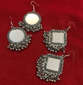 Afghan Mirror Earrings