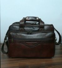 Mens Leather Messenger Vintage Briefcase Bags
