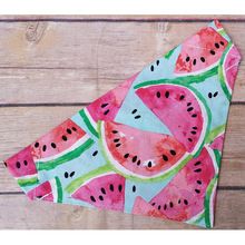 Watermelon Printed Cotton Dog Bandana