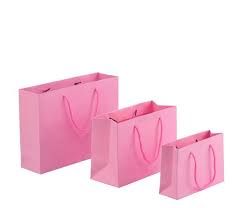 Pink Colored Paper Bags