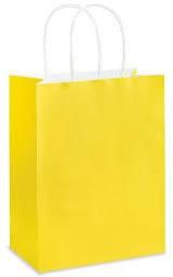 Yellow Colored Paper Bags