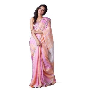 Ladies Trendy Linen Saree