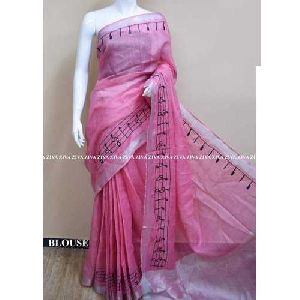 Stylish Linen Saree