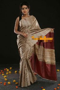 tussar ghicha saree