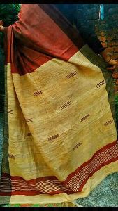 Tussar ghicha viscose silk Saree