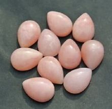 Natural Pink Opal Pear Smooth Cabochon