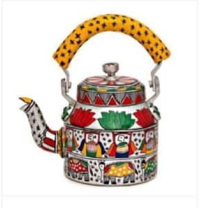 madhubani handpainted godna kettle