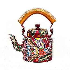 madhubani handpainted kettle