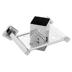 Stainless Steel Square Toothbrush Holder