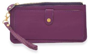 Women Casual Purple Slim Wallet