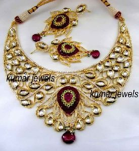 WEDDING WEAR KUNDAN NECKLACE