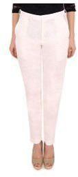 Ladies White Ankle Length Pant