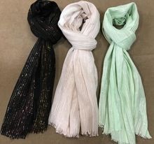 viscose lurex stole scarf