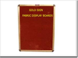 Gold Sign Fabric Display Boards