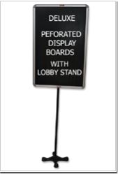 Peforated Display Boards with Lobby Stand