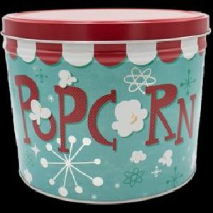 Popcorn Tin Container