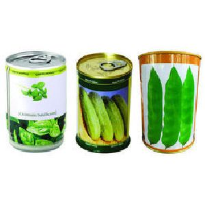 Seeds Tin Container