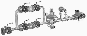 Gas Trains For Pressure Reducing System