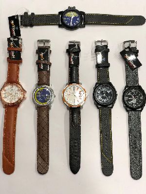 Leather Strap Wrist Watch