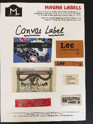 Canvas Printed Label